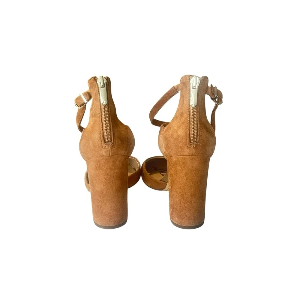 Sam Edelman Women's Simmons Heels, Size 9.5, Camel Suede - Picture 4 of 8